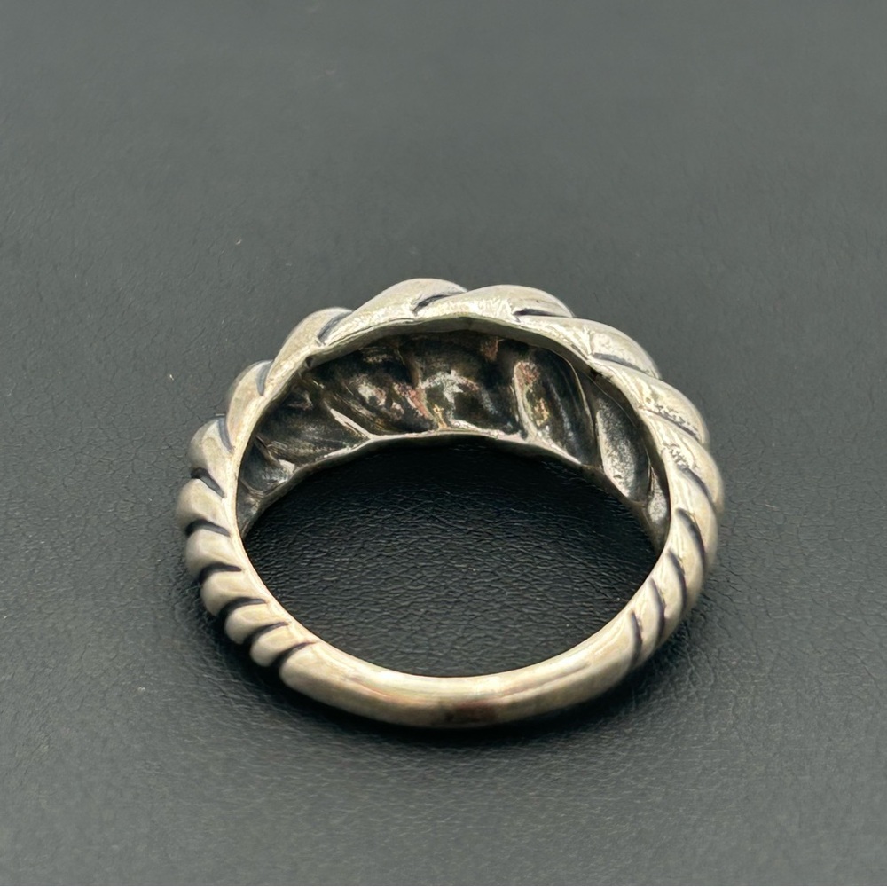 Vintage Sterling Silver Interlocking Ring Set - Picture 9 of 11